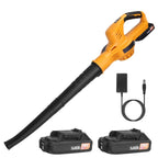 Cordless Leaf Blower Battery Powered Max 124MPH 300CFM with 2 Adjustable Speeds