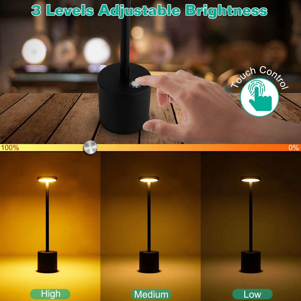 Cordless Portable Rechargeable Table Lamp