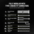 Corsair RM1200x Shift Fully Modular ATX Power Supply (Refurbished)