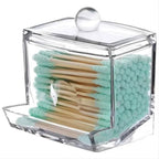 Cotton Swab Holder Cotton Ball Dispenser Organizer Clear  Storage Containers