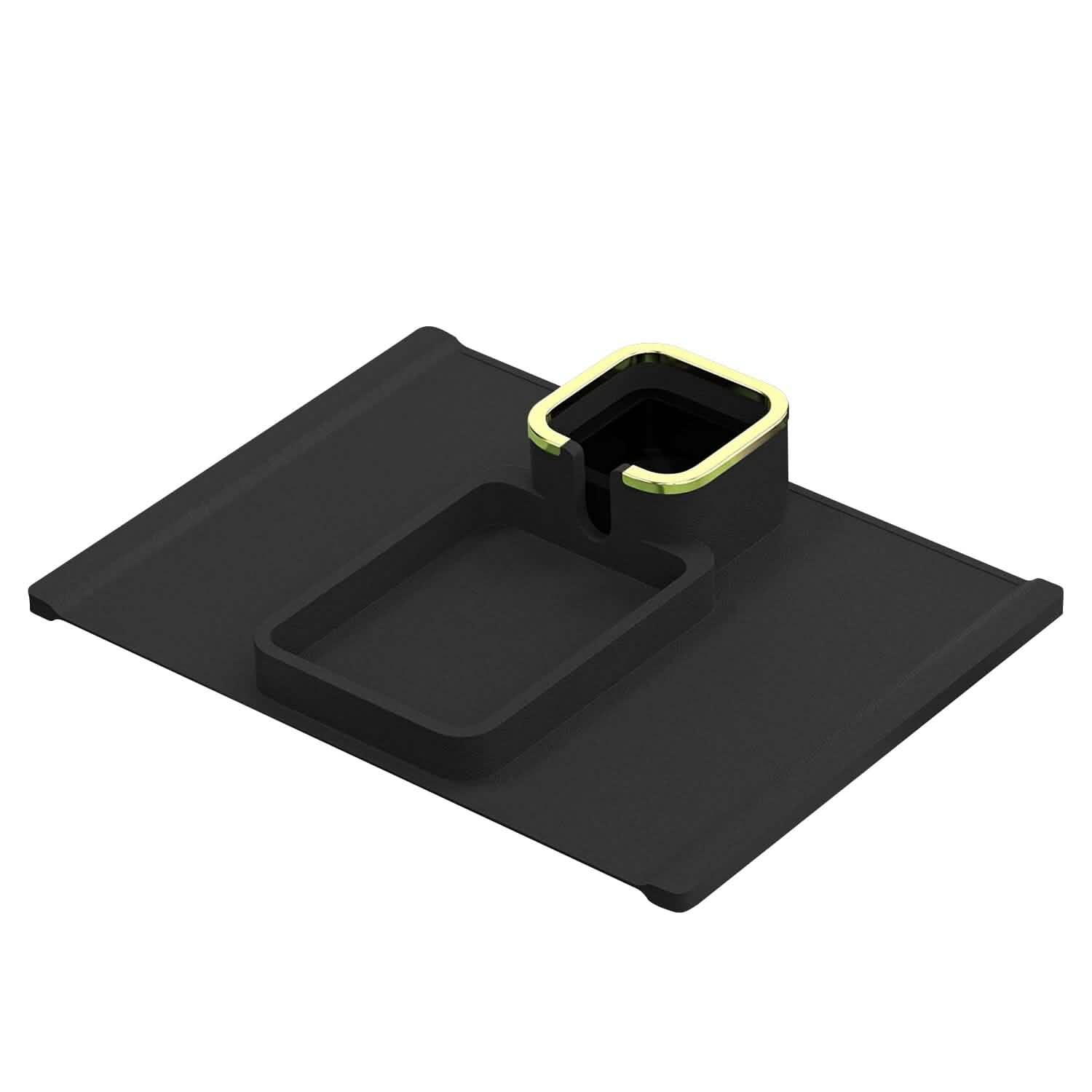 Couch Arm Cup Holder Tray Anti-spill Anti-slip Silicone Armrest Remote Snack Organizer