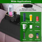 Couch Arm Cup Holder Tray Anti-spill Anti-slip Silicone Armrest Remote Snack Organizer