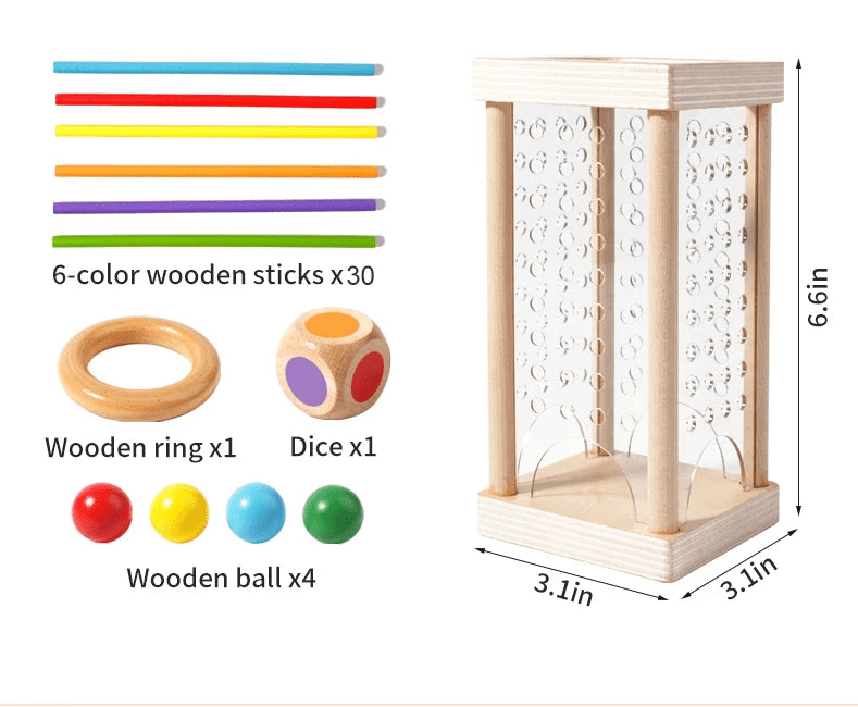 Wooden Counting Rods for Early Math Skills