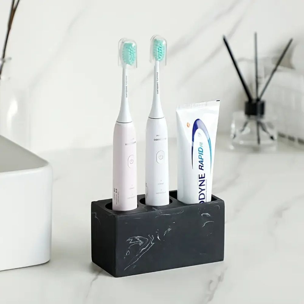 Resin Couple Toothbrush Stand