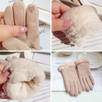 COZELLE – Thick Suede Touchscreen Gloves for Cold Days