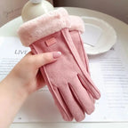 COZELLE – Thick Suede Touchscreen Gloves for Cold Days