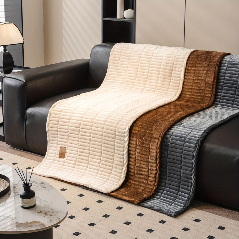 Soft Quilted Sofa Cover for Furniture Protection