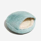 Semi-Enclosed Pet Burrow Bed - Soft Cotton Fabric