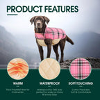 Cozy Waterproof Dog Jacket – Winter Coat in British Style