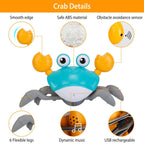 Crawling Crab Baby Toy with Music and LED Light