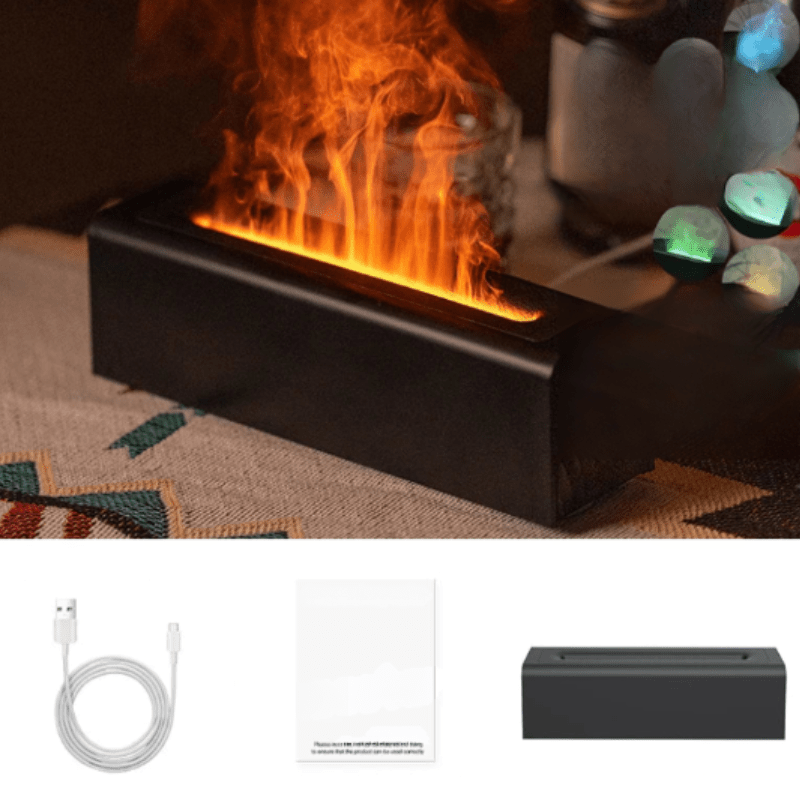 Flame Aroma Diffuser with LED Light