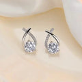 Creatively Designed Cross Earrings With Sparkling Zirconia for Women