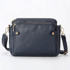 Crossbody Leather Shoulder Bag and Clutch