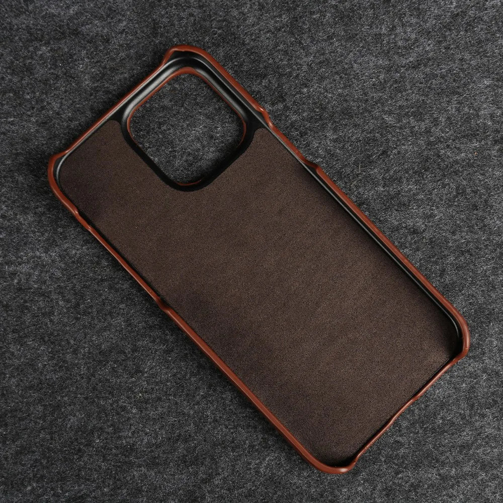 Crownline Leather iPhone Case In Genuine Cowhide Handmade