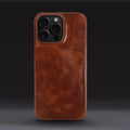 Crownline Leather iPhone Case In Genuine Cowhide Handmade