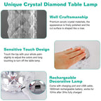 Crystal Diamond Rose Table Lamp
