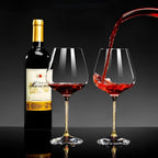 Crystal Glass in 2-Pack – Elegant Wine Glasses | Tall & Luxurious for Parties & Events