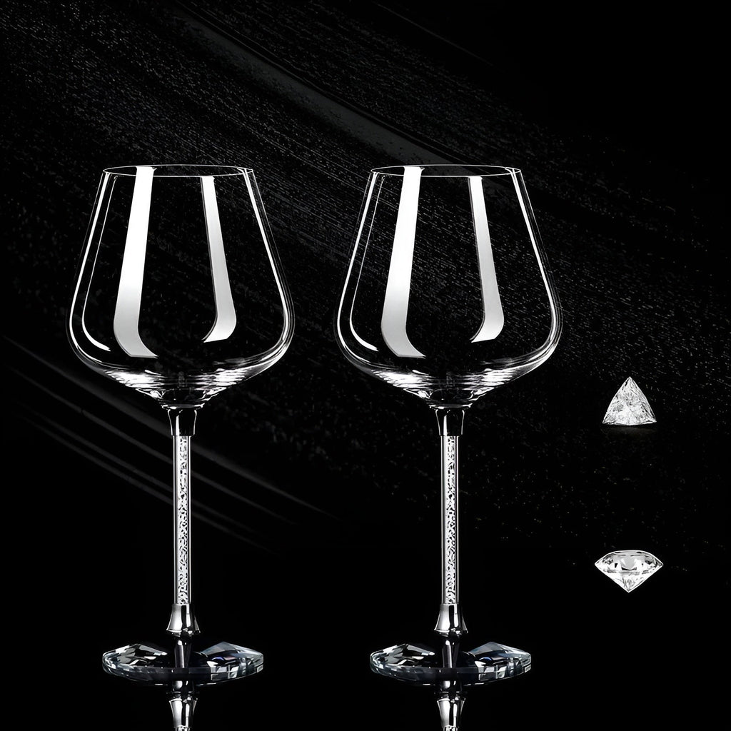 Crystal Glass in 2-Pack – Elegant Wine Glasses | Tall & Luxurious for Parties & Events