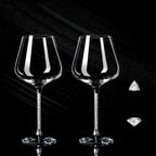 Crystal Glass in 2-Pack – Elegant Wine Glasses | Tall & Luxurious for Parties & Events