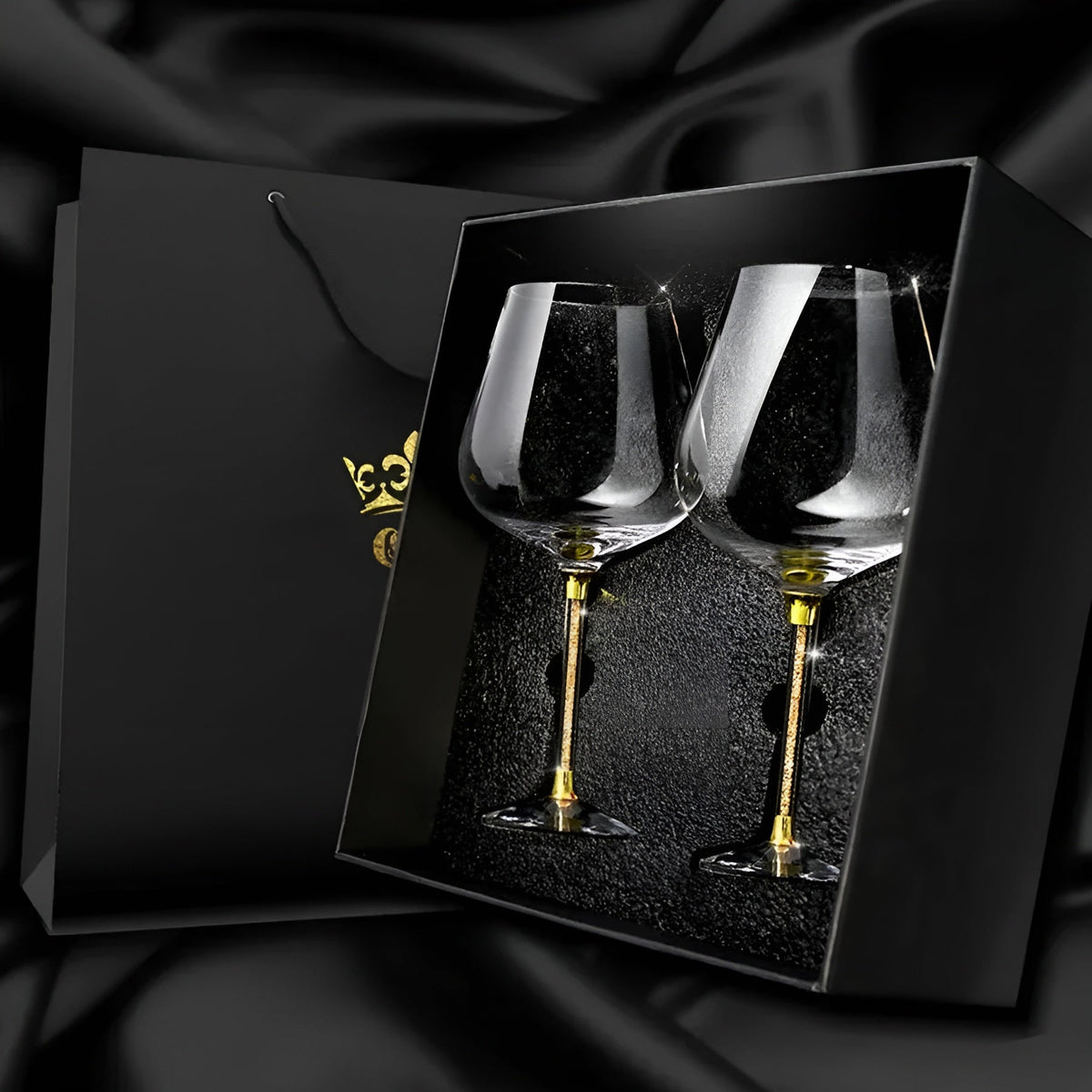 Crystal Glass in 2-Pack – Elegant Wine Glasses | Tall & Luxurious for Parties & Events