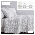 Puff Marshmallow Texture Quilt Set - Marshmallow Collection