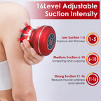 Cuppin Therapy Massager with Red Light Heat Therapy 16 Level Temperature