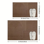 Striped Curve Entryway Mat