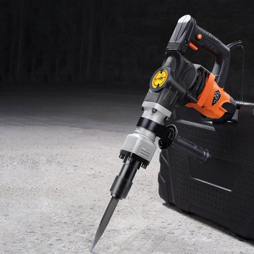 Demolition Jack Hammer Concrete Breaker 1400W Electric Hammer 2 Chisel