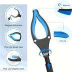 Heavy-Duty Steel Folding Trash Picker – 32" with Magnet & Anti-Slip Handle