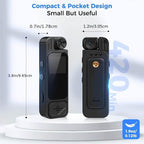 Premium Portable Body Camera Recorder – HD, SD Card Compatible