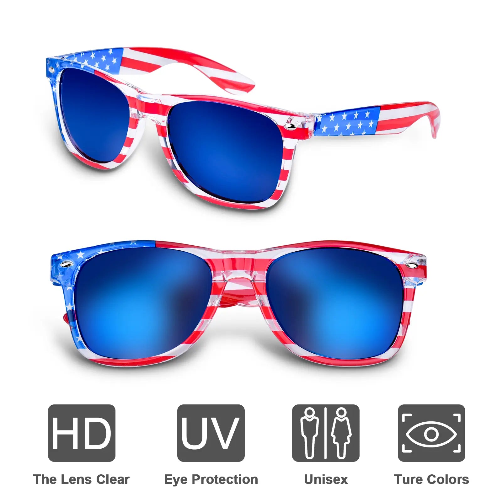 Patriotic Star Stripe Fashion Sunglasses