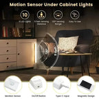 12-Pack: White LED Motion Sensor Cabinet Lights – Magnetic, USB Rechargeable, Detachable for Indoor Use