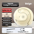 AI-Powered Wireless Bluetooth 5.4 Earphones | Ultra-Clear Translation & Perfect iOS & Android Fit!
