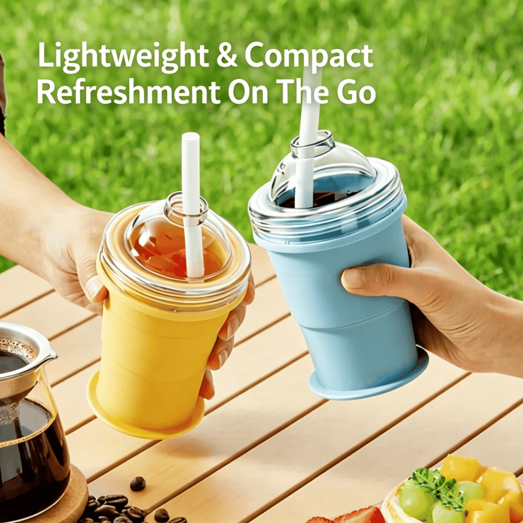 Foldable Silicone Ice Ball Drink Cup
