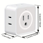 Multi-Function Socket Adapter – Five-Way Wall Extension