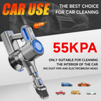 Cordless Vacuum Cleaner with LED Light & Removable Battery
