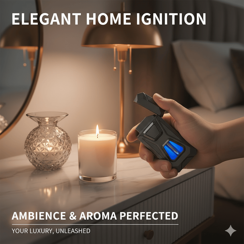 Voice-Activated Dual Flame Lighter,USB Rechargeable Windproof Refillable with Visible Window