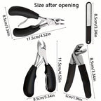4-Piece Elderly-Friendly Toenail Clipper Set