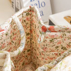 Floral Quilted Storage Tote