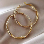 Delicate Silky Texture Design Women's Earrings
