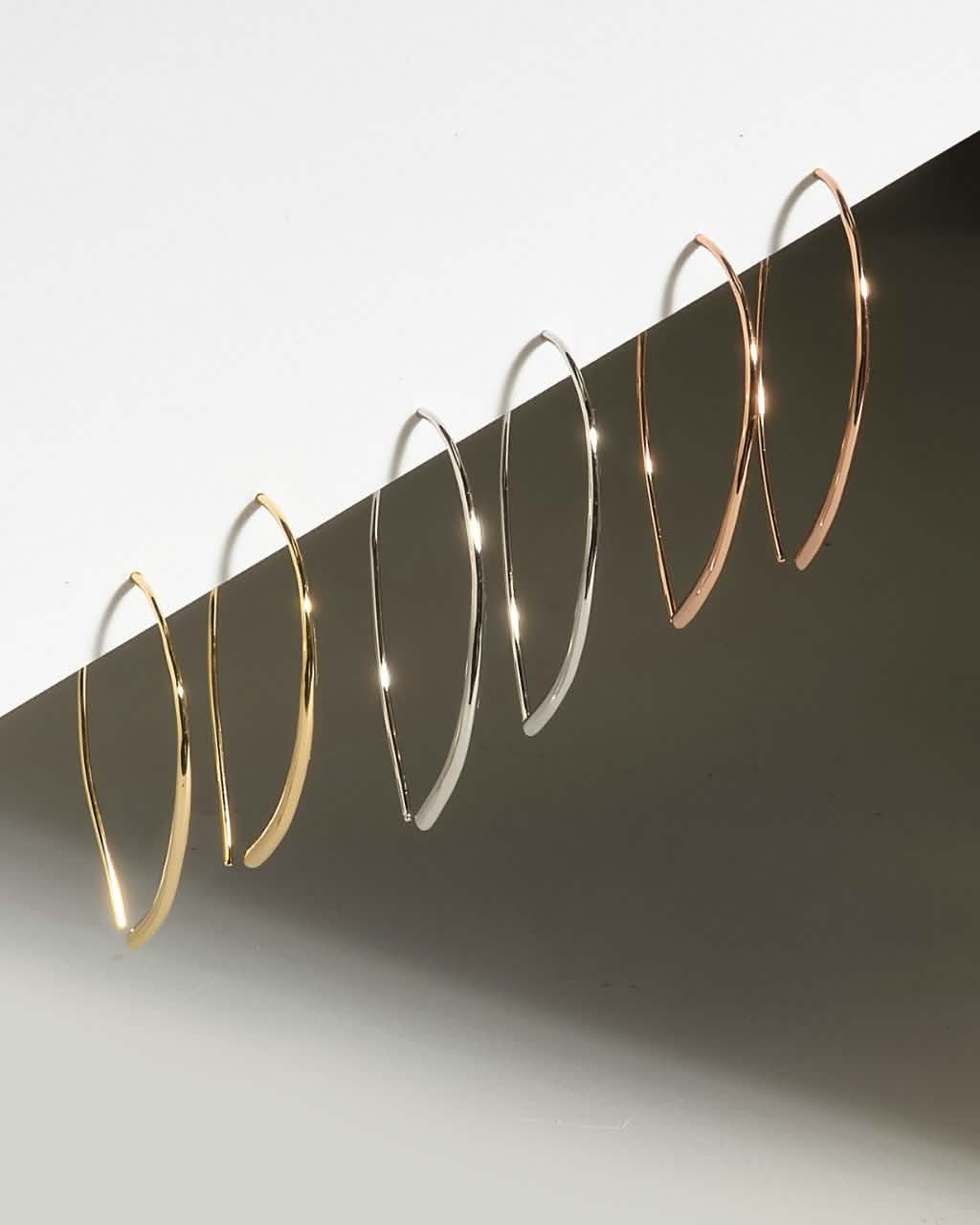 Delicate Threader Hoop Earrings