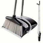 Deluxe Stand Up Broom and Dustpan Set