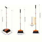 Deluxe Stand Up Broom and Dustpan Set