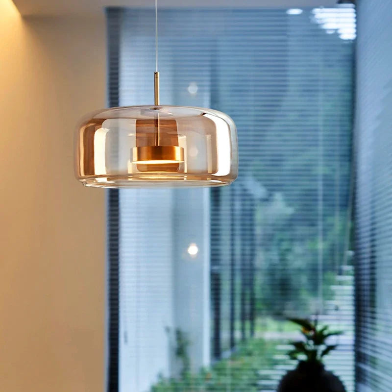Glass Pendant Light Fixture - Modern Elegance