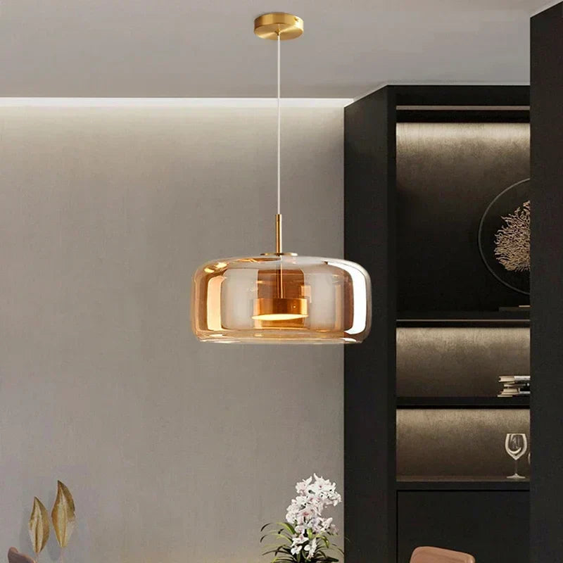 Glass Pendant Light Fixture - Modern Elegance