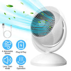 Desk Air Circulator Fan 4 Speed Adjustment