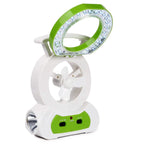 Desk Cooling Fan with 180 Degree Adjustable LED Lamp