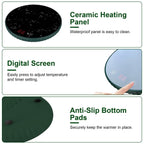Desktop Electric Cup Warmer Auto Off Over Heating Protection Smart Timer Setting