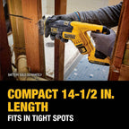 DEWALT 20V MAX* XR Reciprocating Saw, Compact, Tool Only (DCS367B)  (Refurbished)