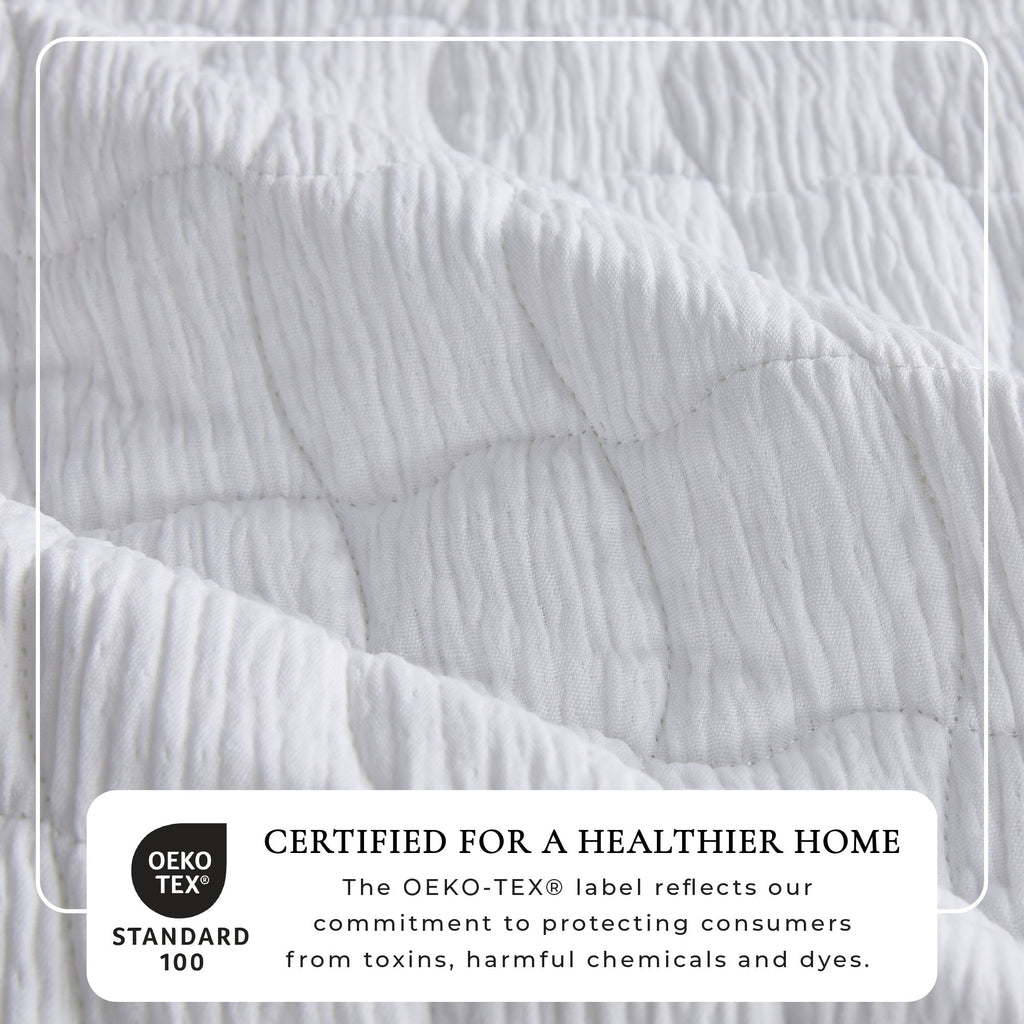 Gauze-Inspired Texture Quilt Set - Wave Stitch Collection